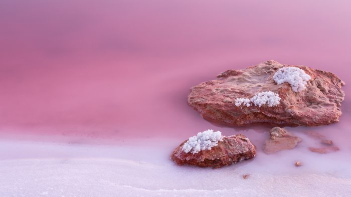 The pink salt lake of Torrevieja